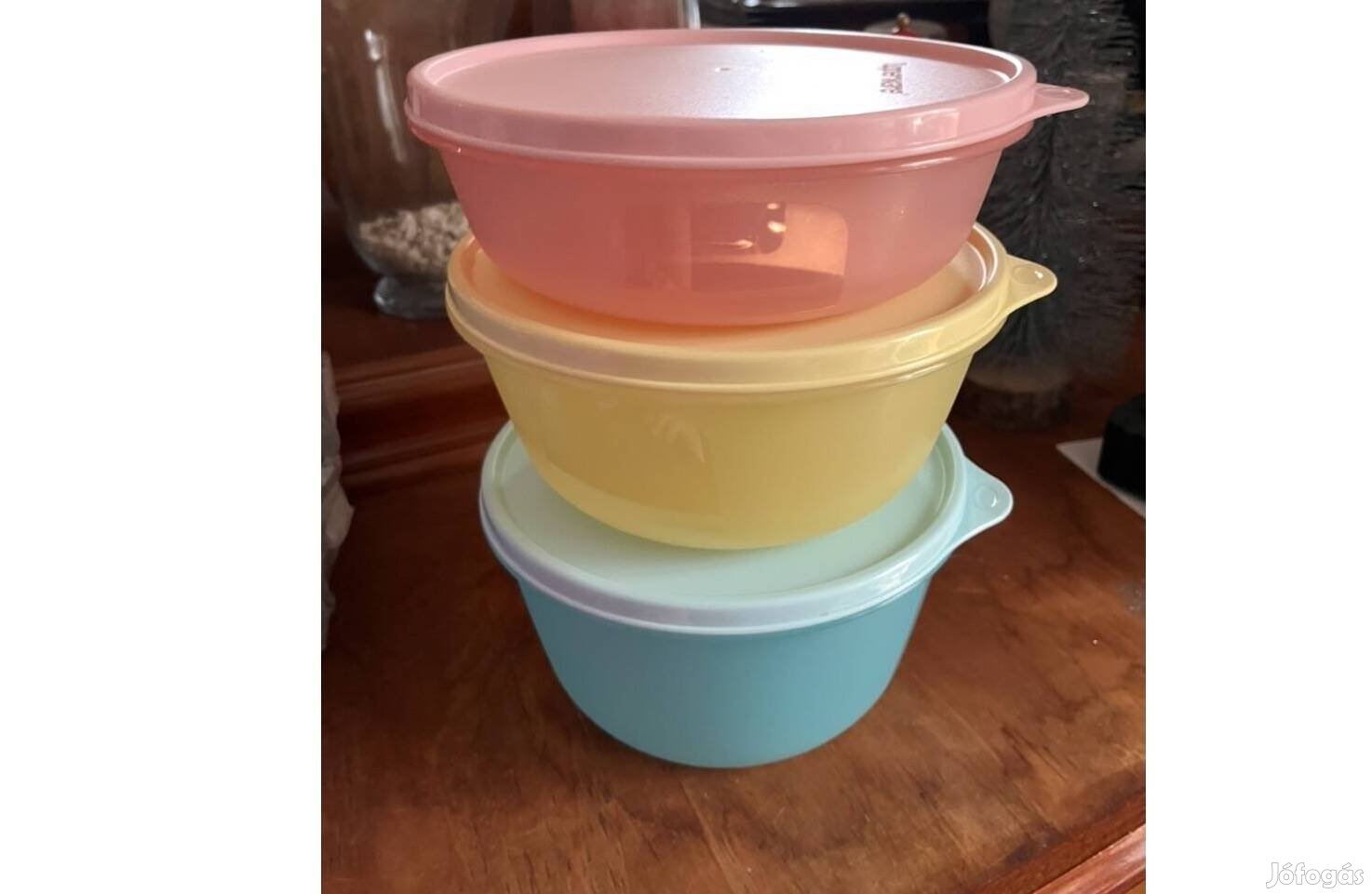 Tupperware pasztell nagy Friss tál szett 3db Új