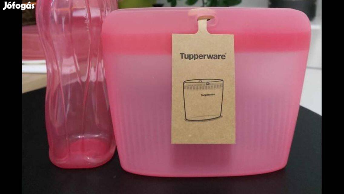 Tupperware pink szilikon tasak 540 ml Új, akciós