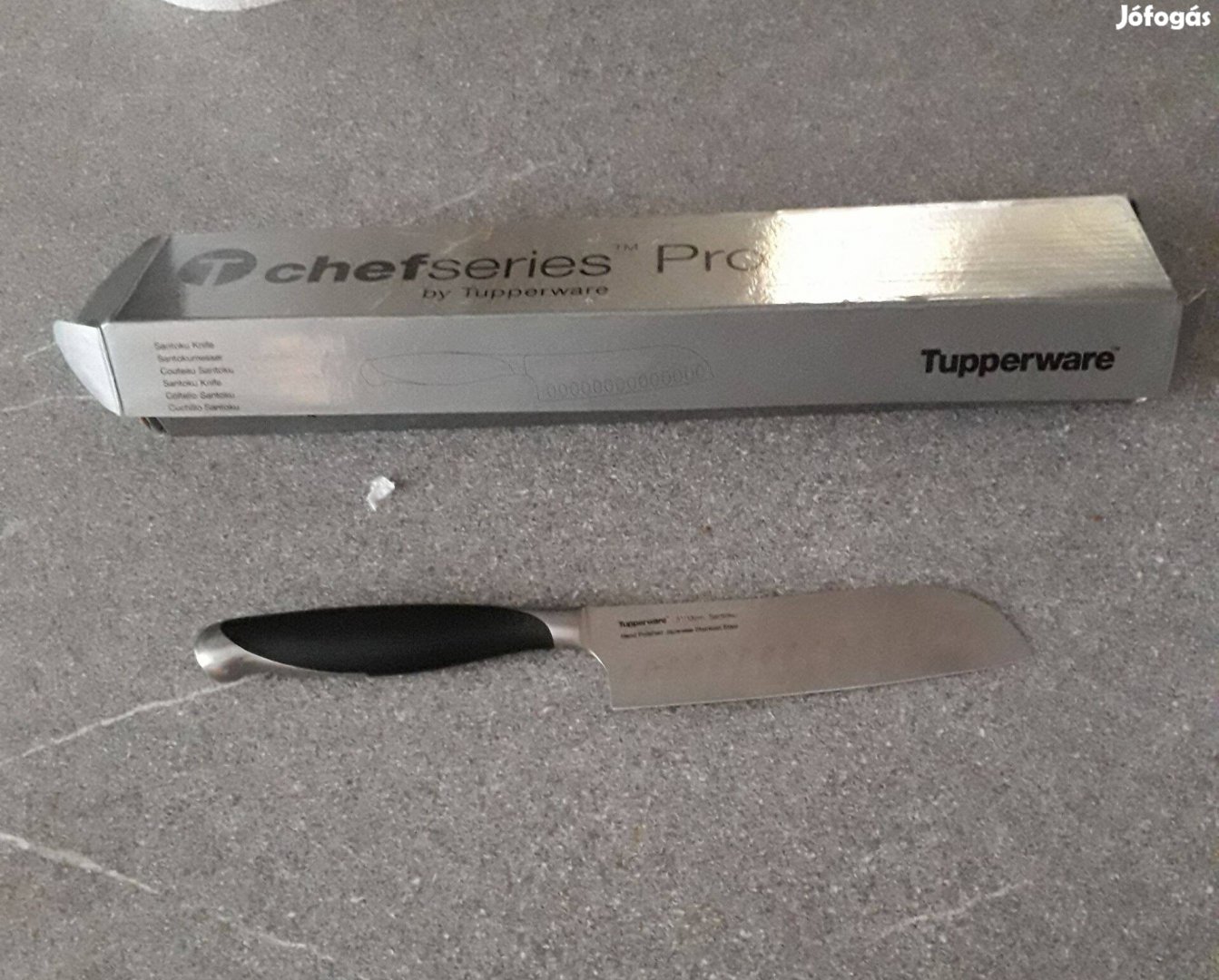 Tupperware santoku kés, barázdált pengével (13 cm)