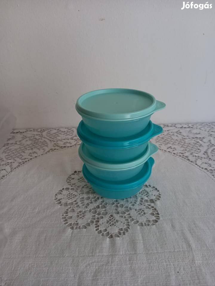 Tupperware színes saláták szett kék 4x300 ml Új, akciós