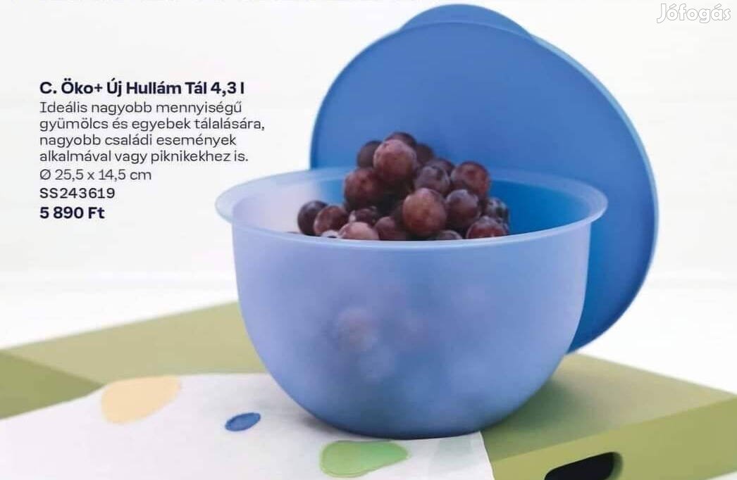 Tupperware új Hullám Tál 4,3 L