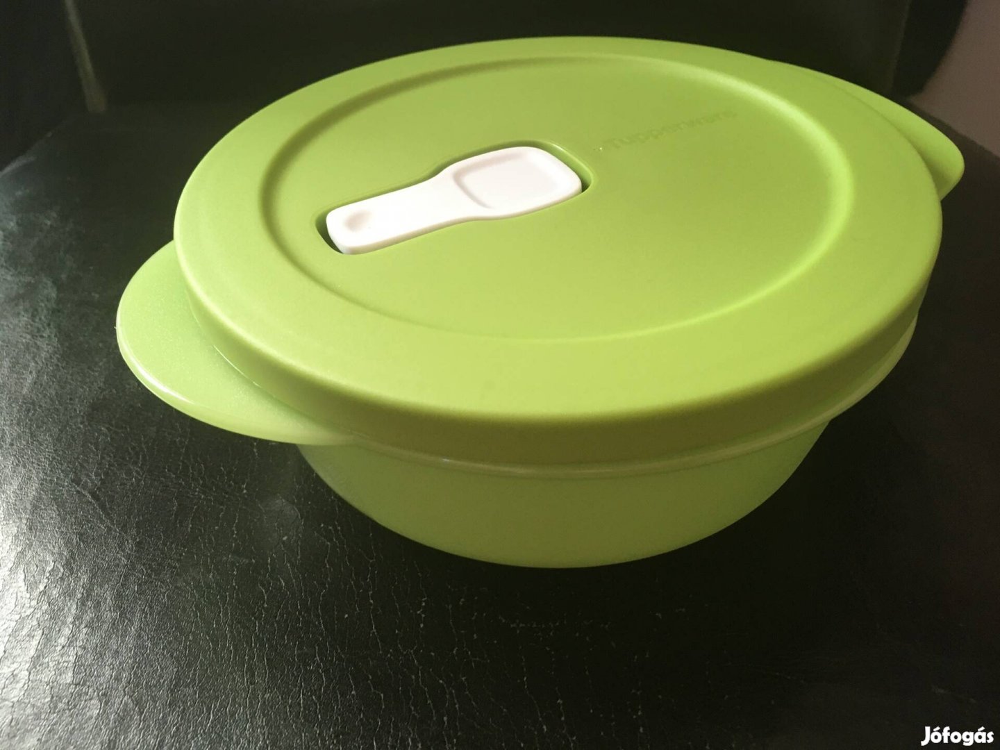Tupperware zöld polytupper tál 600 ml mikrózható Új