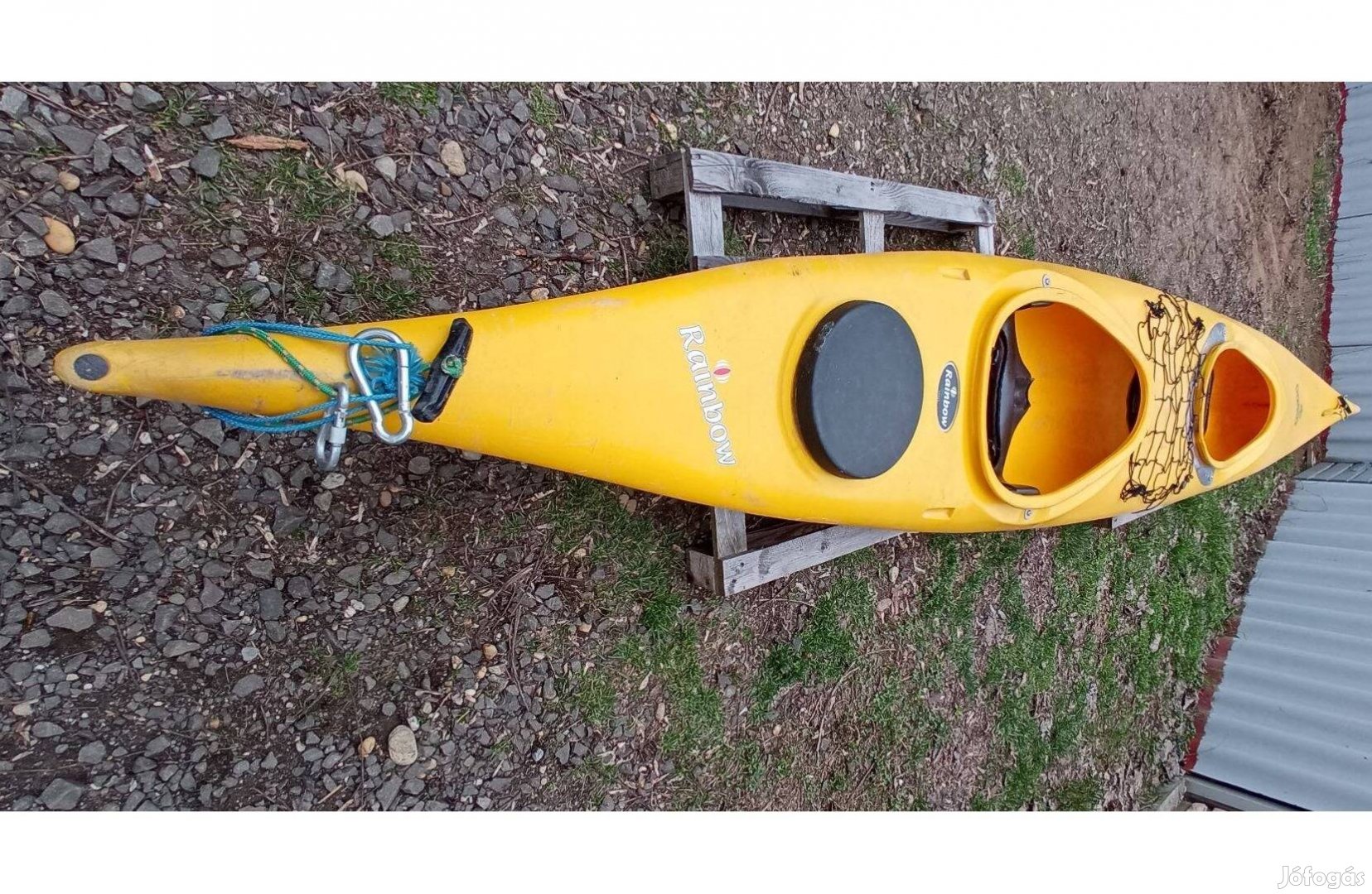 Túra kajak, kétszemélyes tengeri túrakajak, törhetetlen