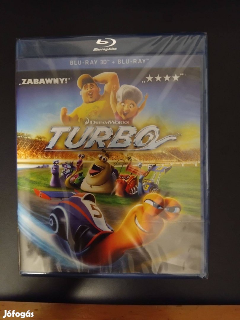 Turbo 3D blu-ray, új, fóliás