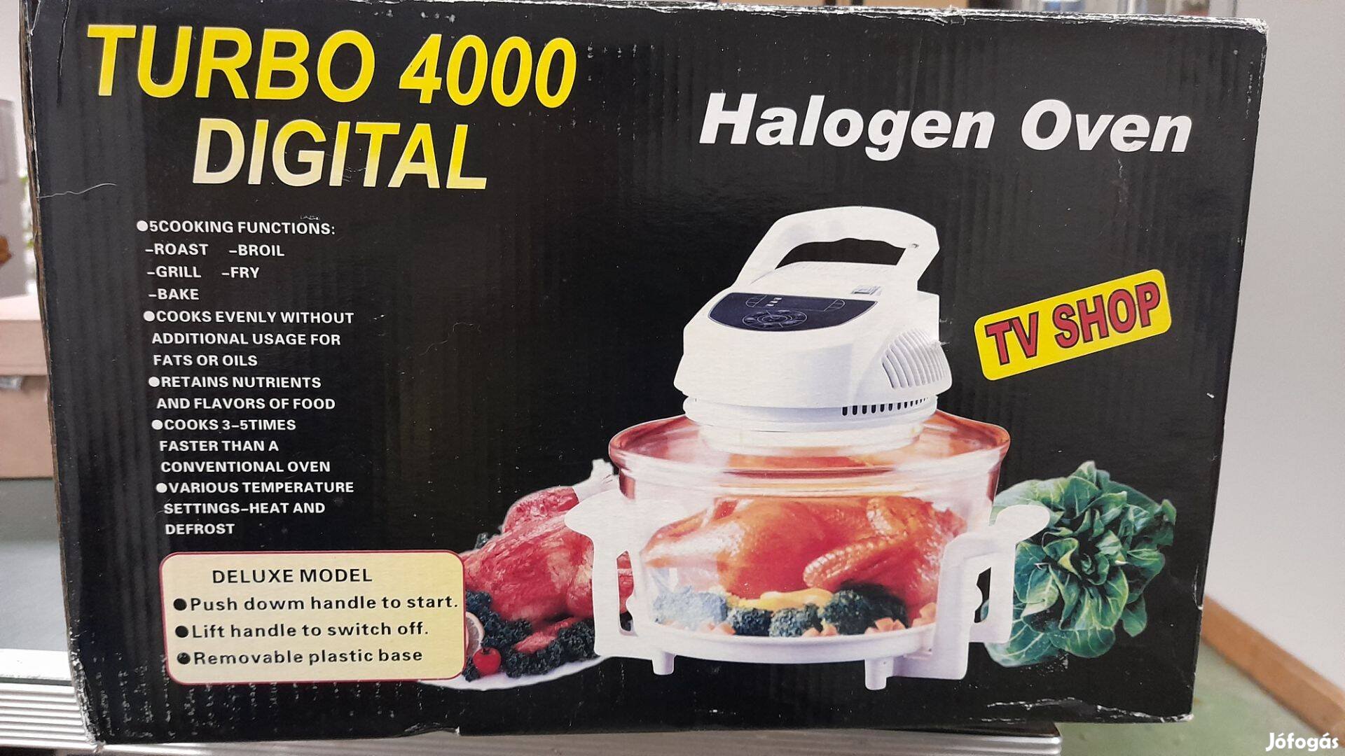 Turbo 4000 Digital halogén grill sütő 1400W