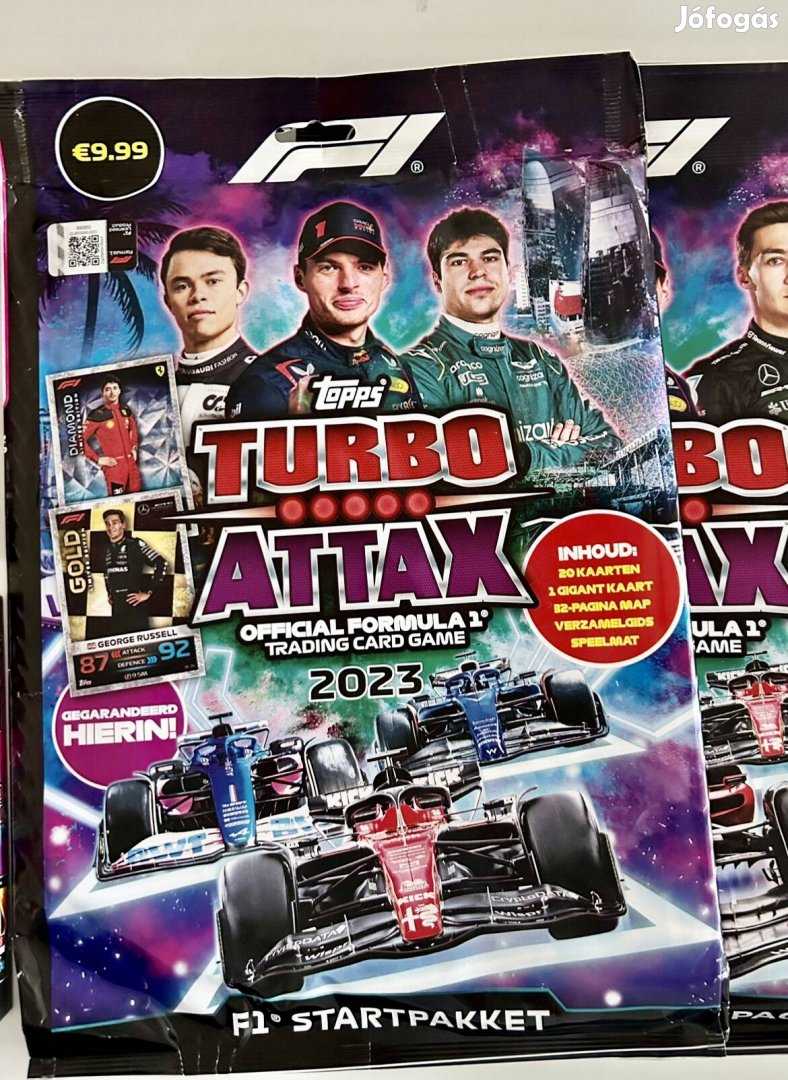 Turbo Attax F1 9 db kezdőcsomag 2023