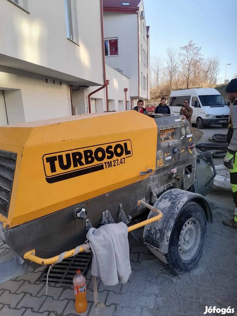 Turbosol Esztrich beton pumpa gép