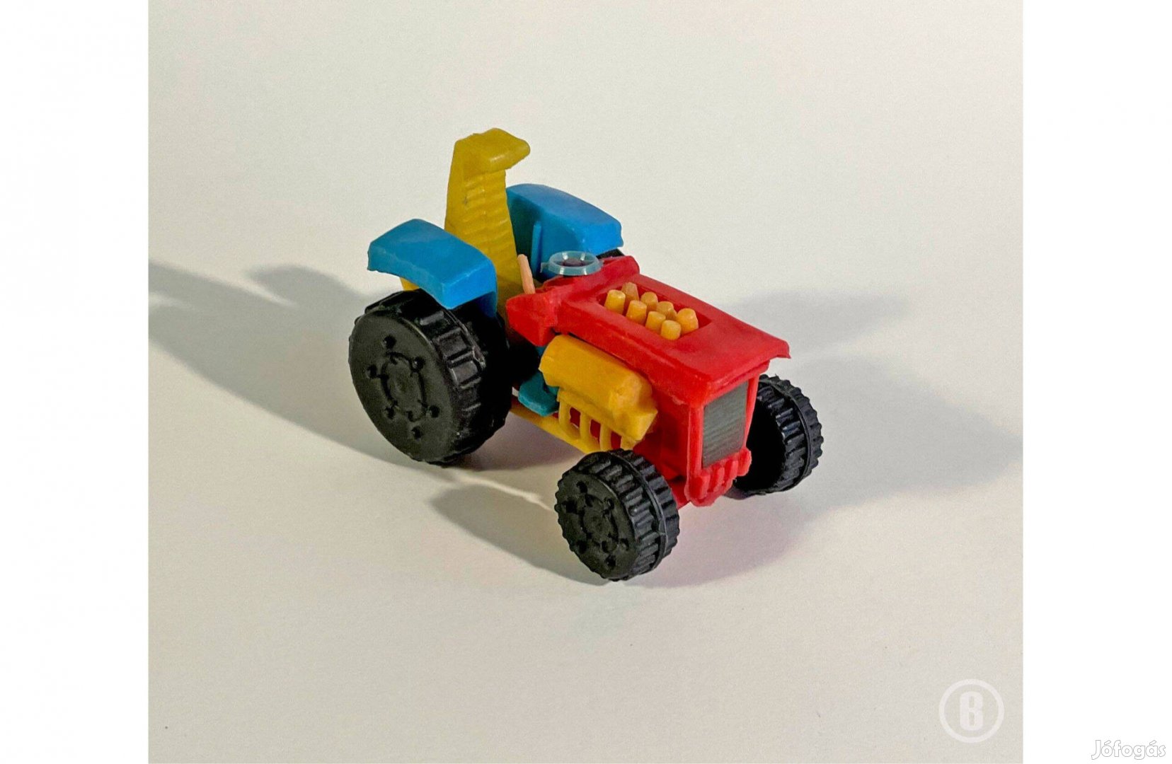 Turbró traktor /régi műanyag játék