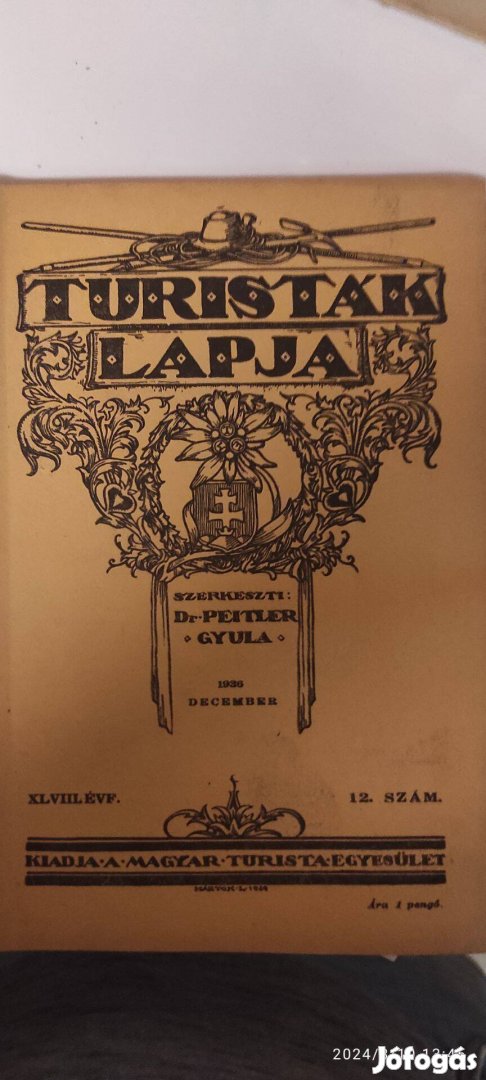 Túristák Lapja 19 Szám 1931 és 1935 közöttiek