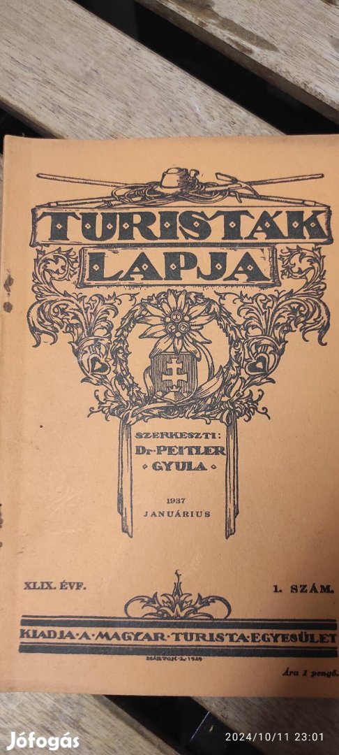 Turistak Lapja folyóirat 1937 január 