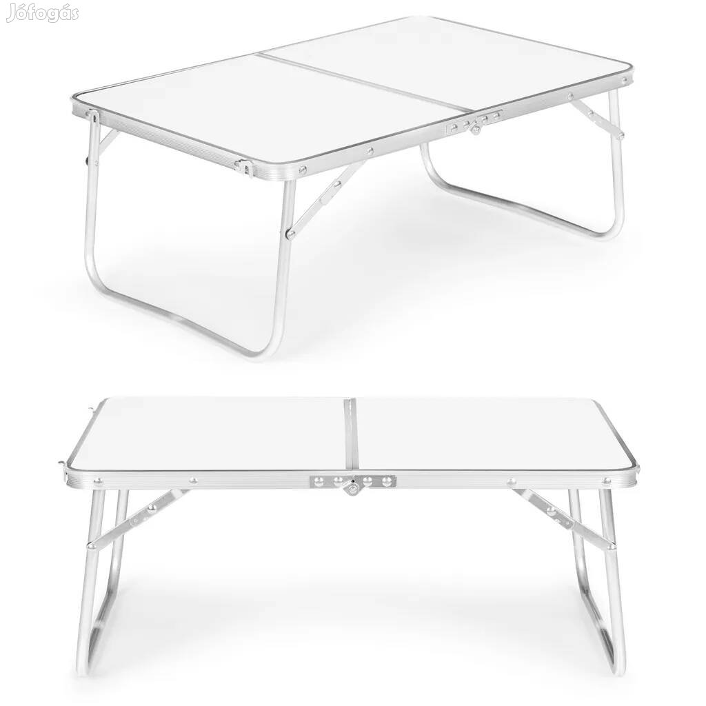 Turisztikai asztal kis összecsukható piknikasztal 60x40cm fehér | HT