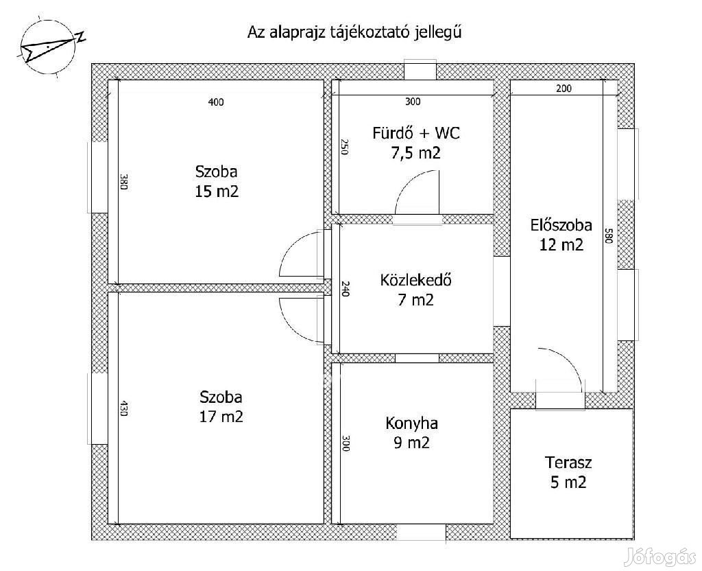 Türjei eladó 68 nm-es ház