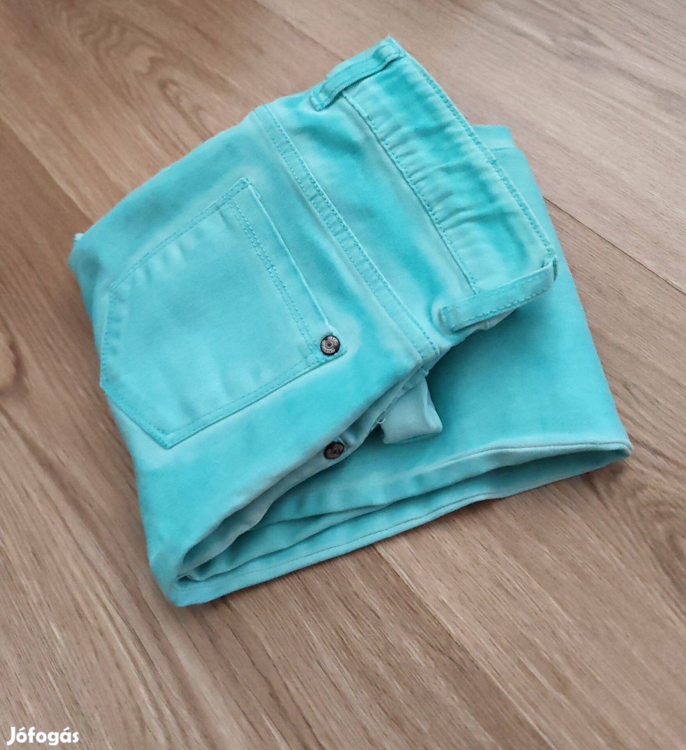 Türkiz női farmer leggings S
