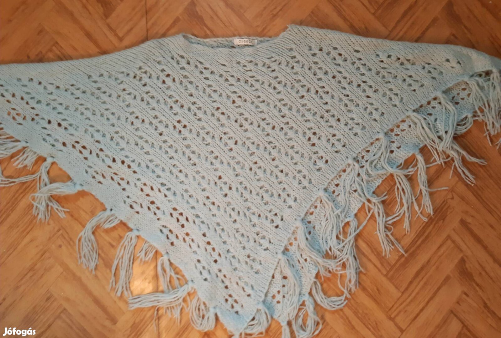 Türkiz poncho