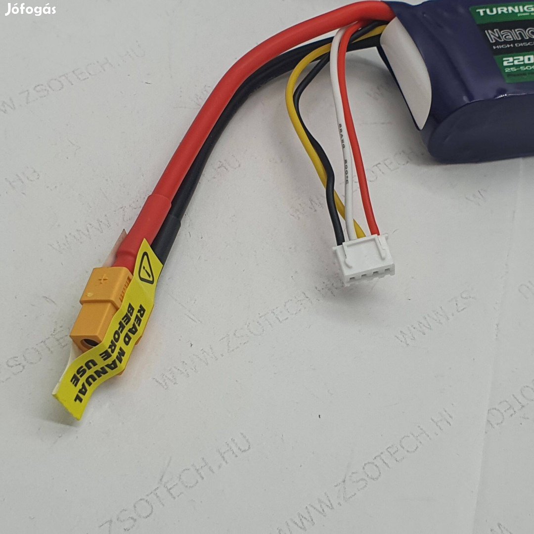 Turnigy 2200mah 3S 11.1V 25C XT60 Lipo akkumulátor etetőhajó halradar