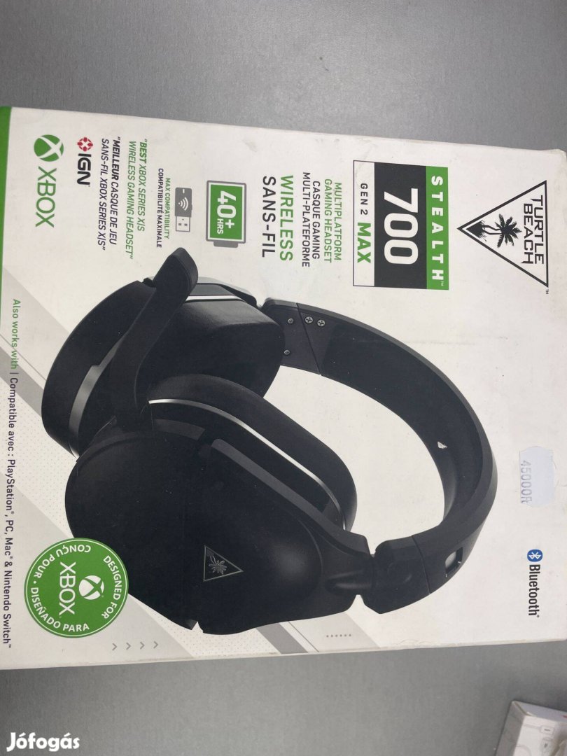 Turtlebeach 700Max Gen2 gamer fejhallgató 6hó jótállás!