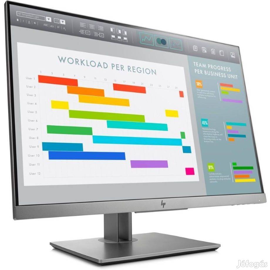 Tuti ajánlat! 24" HP E243i IPS Fullhd monitor, számla, gari