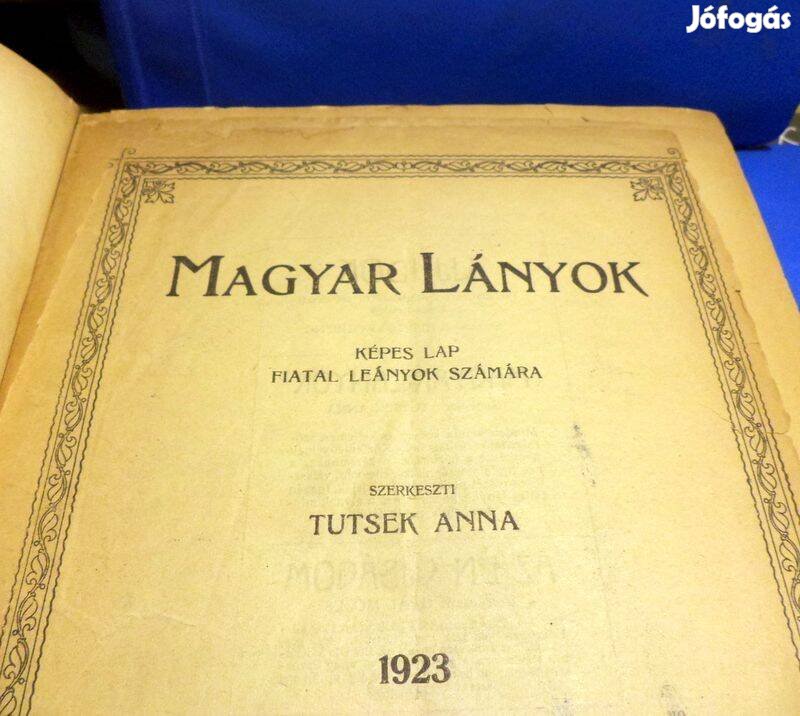 Tutsek Anna: Magyar lányok újság 1923