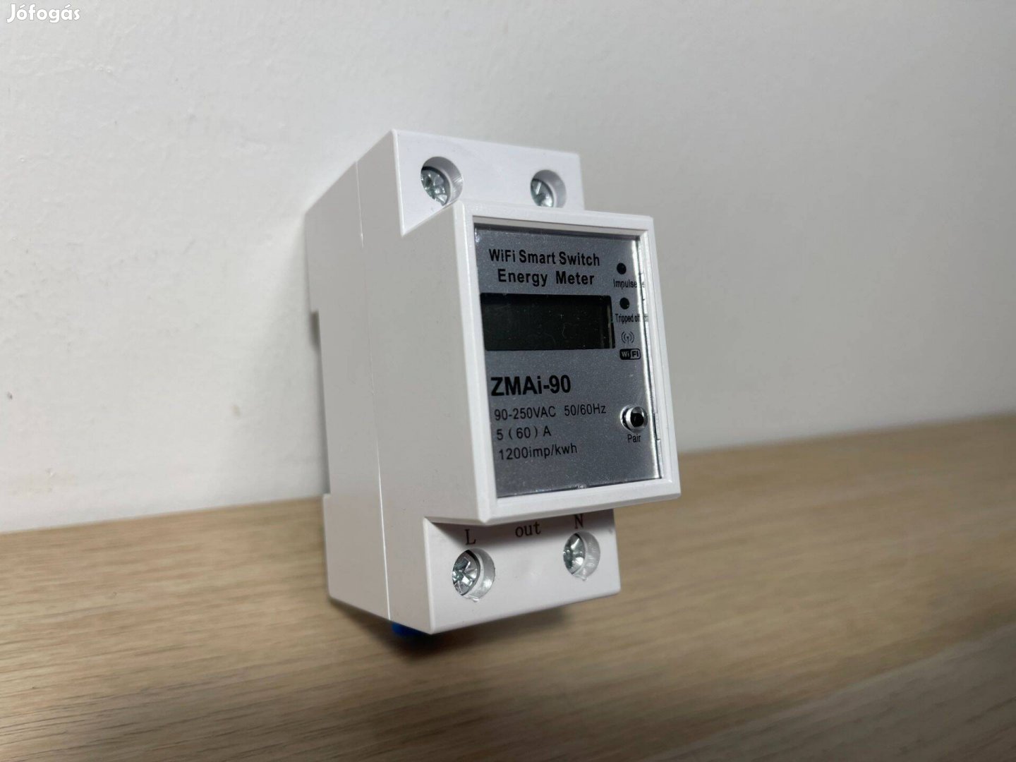 Tuya DIN Okos WiFi Szerelhető Fogyasztásmérő Kijelzővel Zmai-90