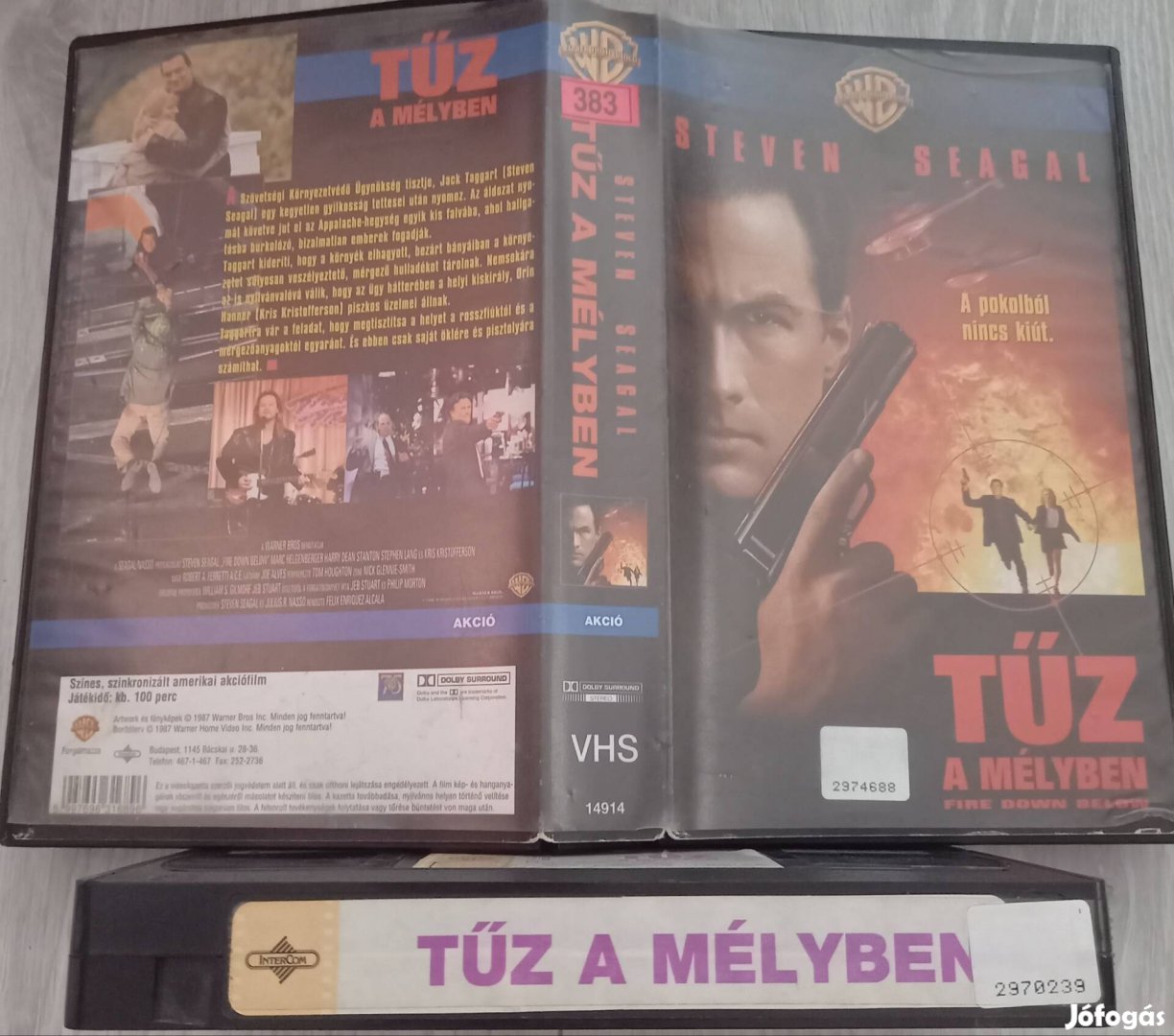 Tűz a mélyben - akció vhs - Steven Segal