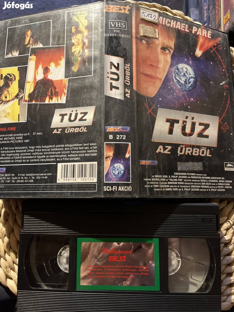 Tűz az űrből vhs