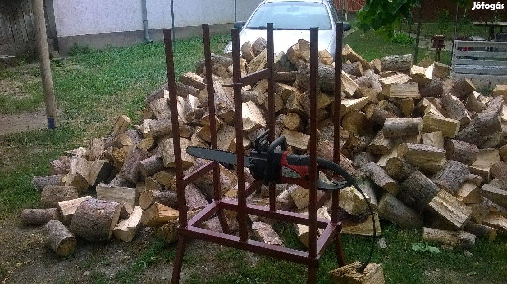 Tűzifa daraboló kaloda fűrészbak fűrész állvány kazánosoknak 40 cm.szé