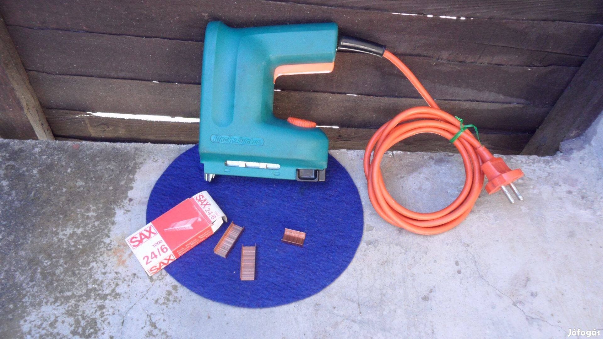 Tűzőgép, szög és kapocs belővő kárpitos ipari Angol "Bleki" Bosch kés