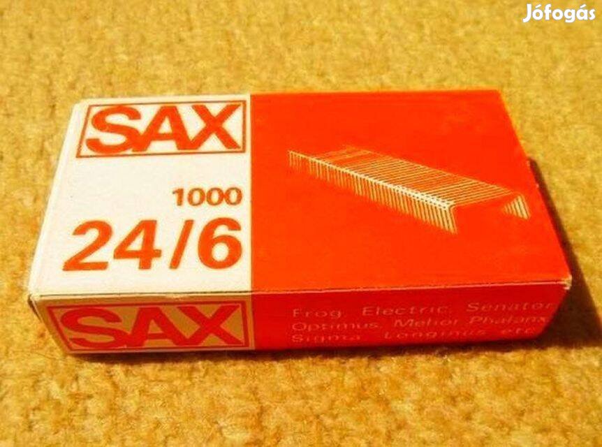 Tűzőkapocs SAX 246 Réz - 1000 db