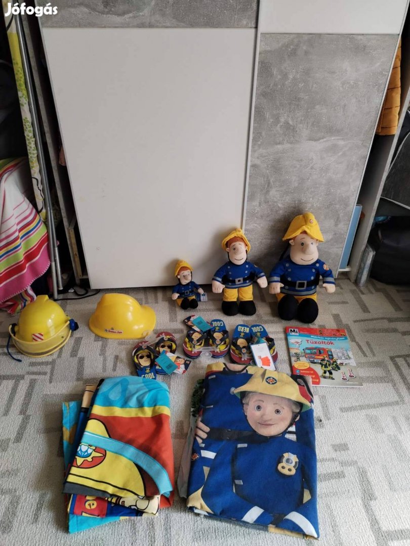Tűzoltó SAM Plüss Ágynemű Sisak