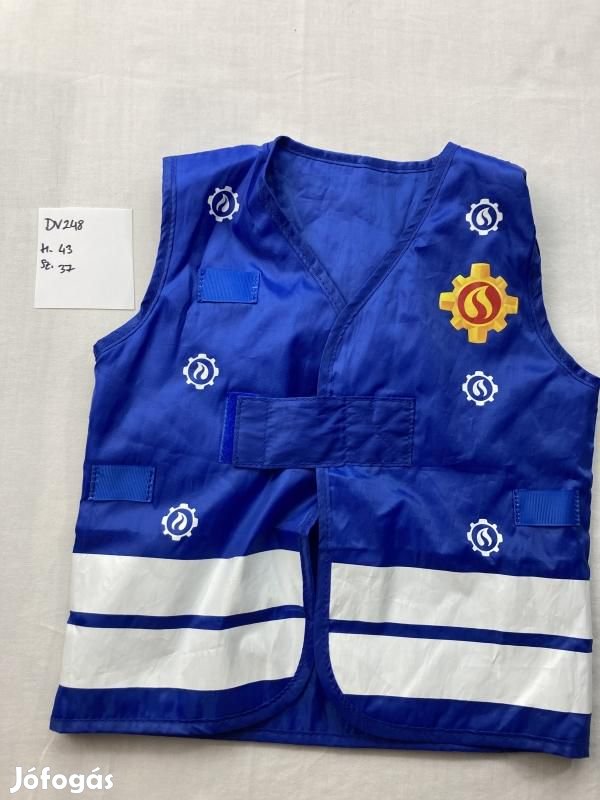Tűzoltó Sam jelmez, tűzoltó jelmez, tűzoltó mellény DV248