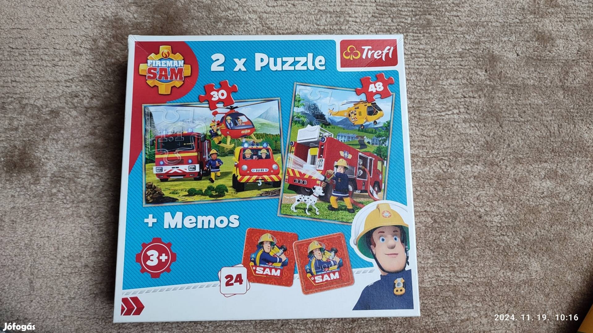 Tűzoltó Sam puzzle+Memo 