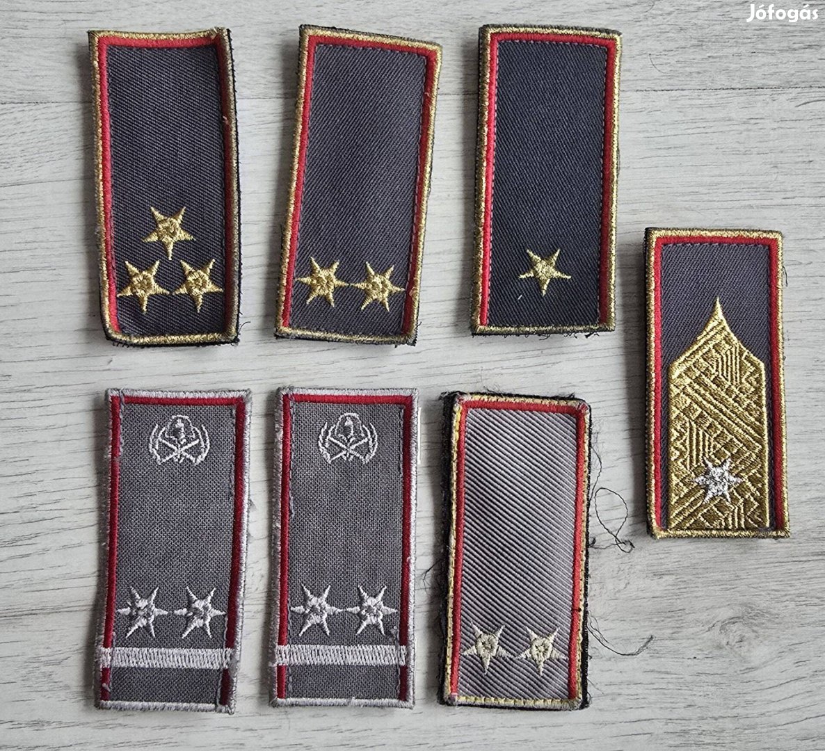 Tűzoltó rendfokozatok (tépőzáras)