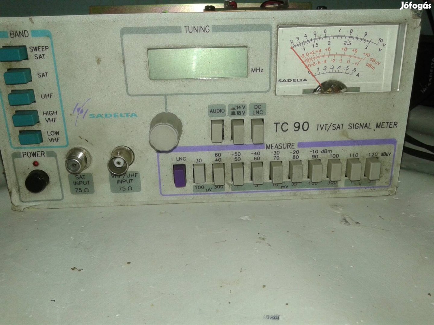 Tv/SAT signal meter