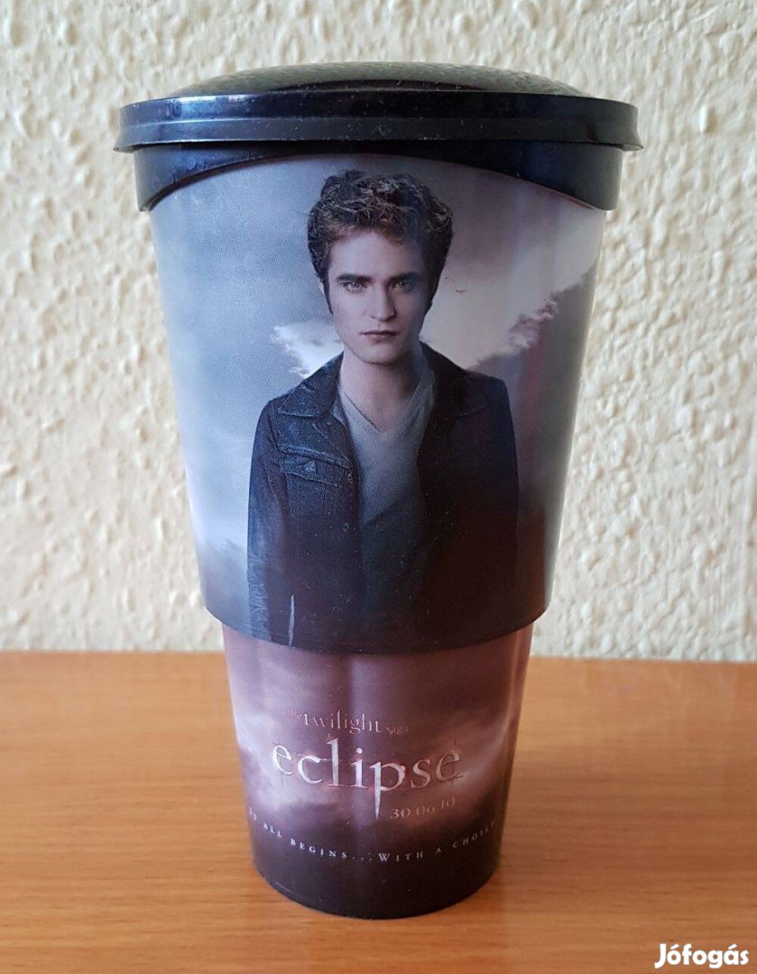 Twilight Napfogyatkozás (Eclipse) Edward műanyag mozis pohár tetővel