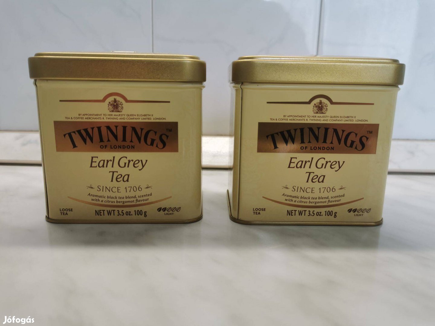 Twinings teásdoboz, fémdoboz