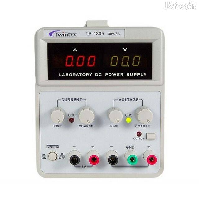 Twintex Labortápegység Labortáp 0-30V(5A) + 5V(1A) _