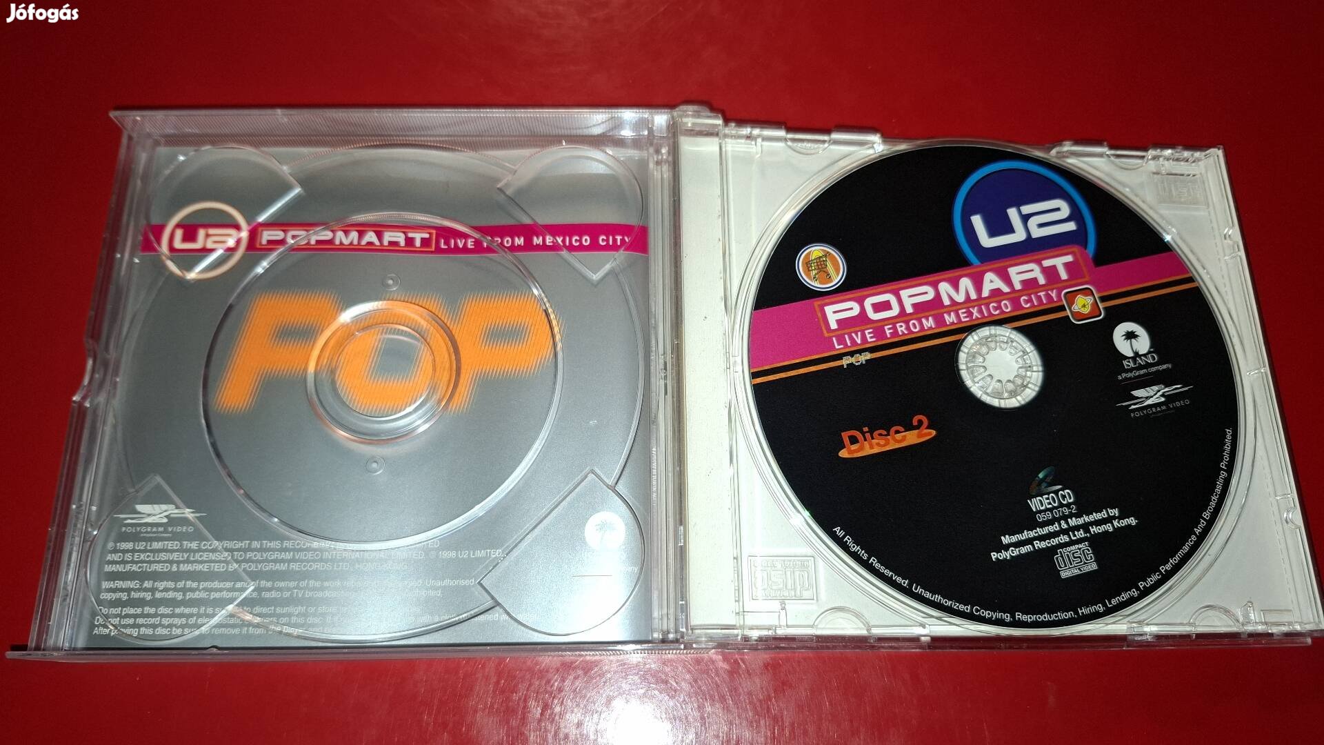 U2 Popmart Live from Mexico City dupla VCD Hong Kong