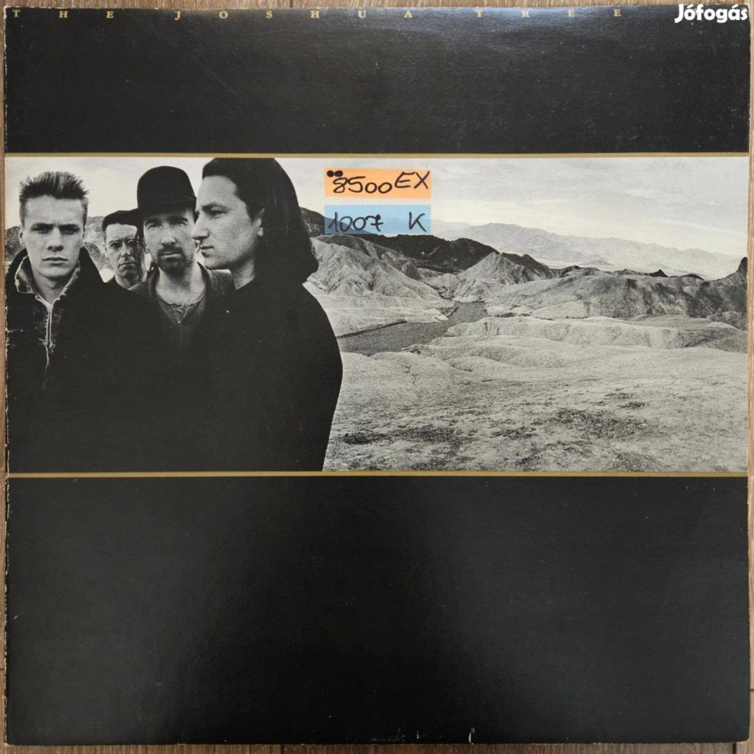 U2 The Joshua Tree bakelit lemez, hanglemez LP (1007)