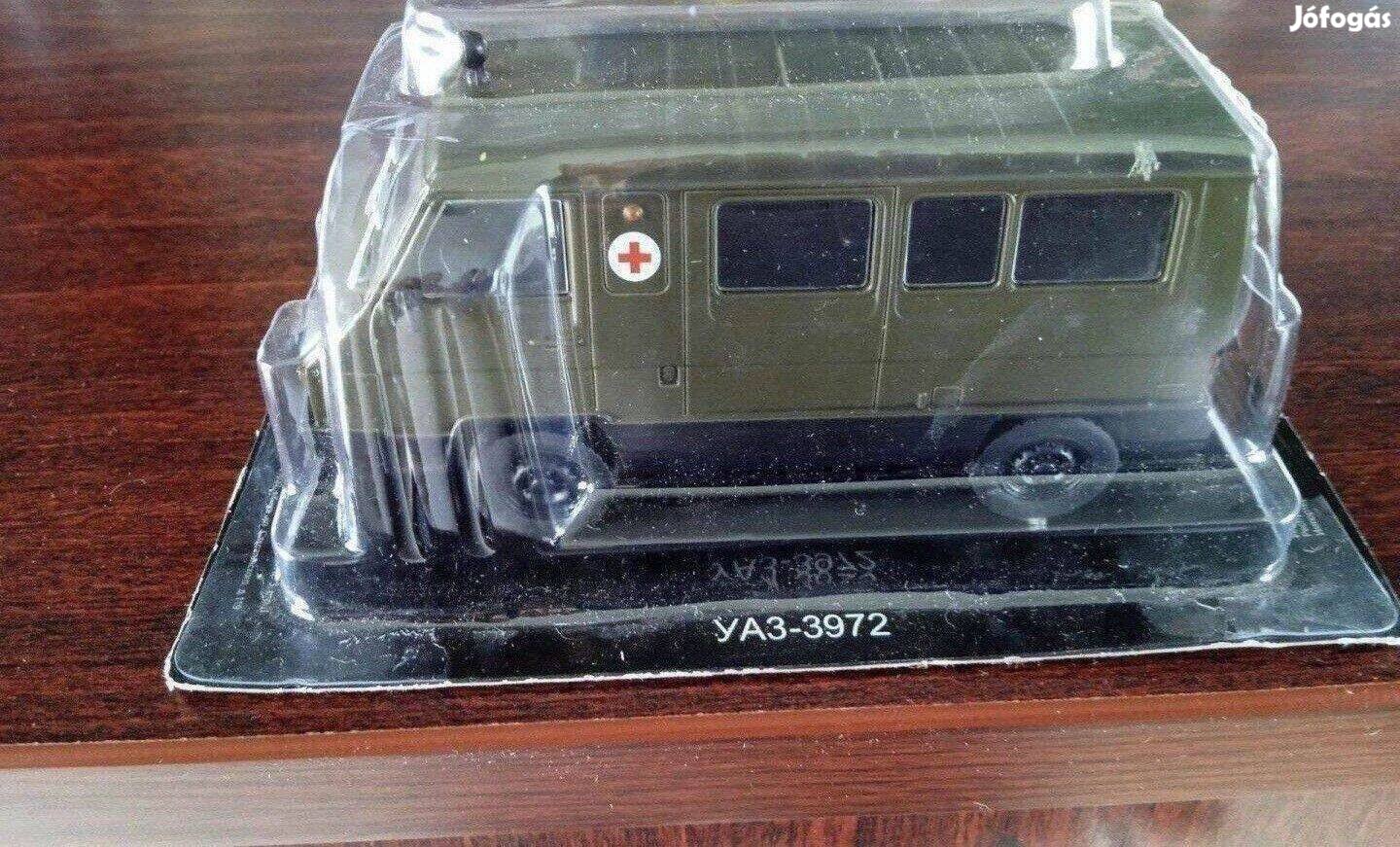 UAZ 3972 "Katonai-Mentö" kisauto modell 1/43 Eladó