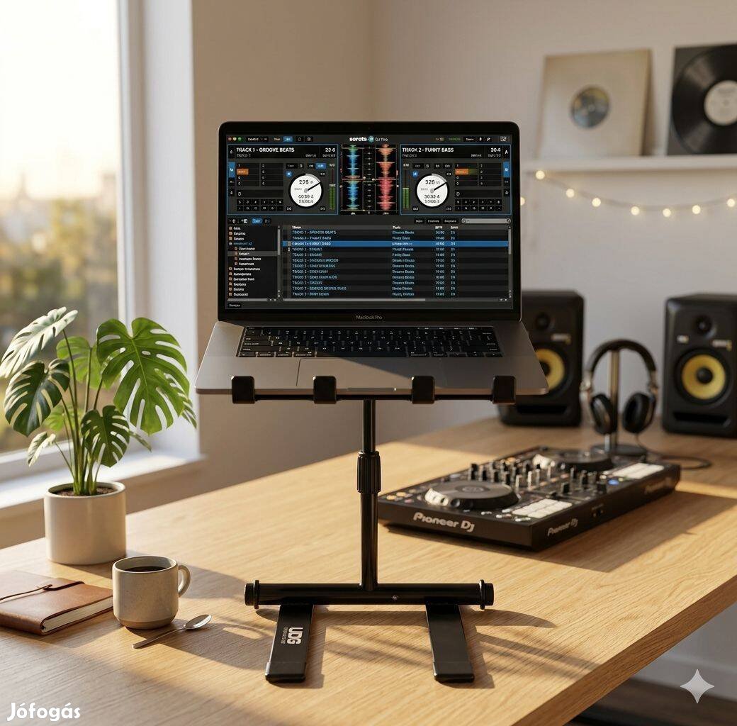 UDG Ultimate fekete laptop kontroller állvány új, táskával!