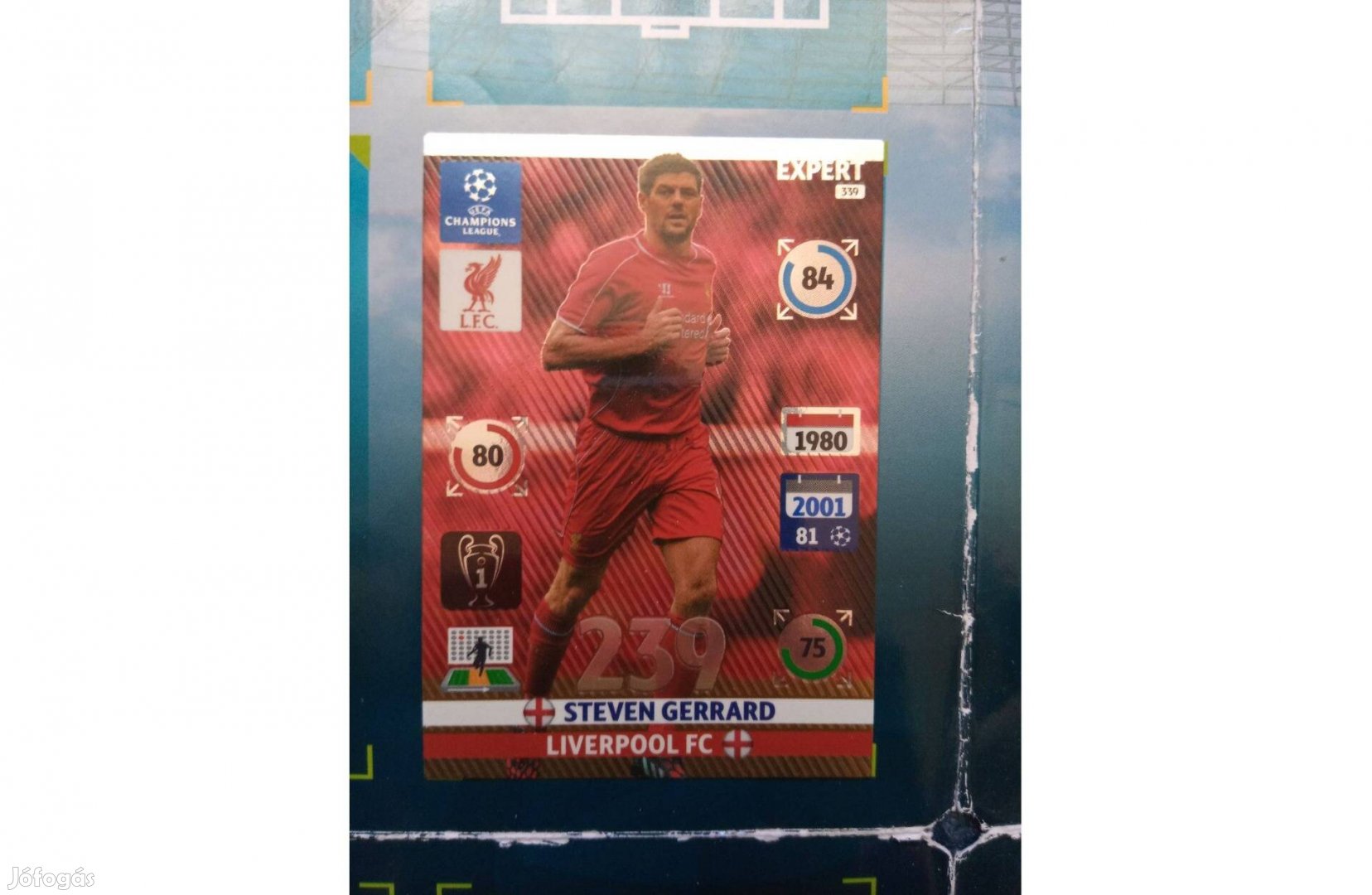 UEFA Champions League 2014-2015 Adrenalyn Steven Gerrard kártya
