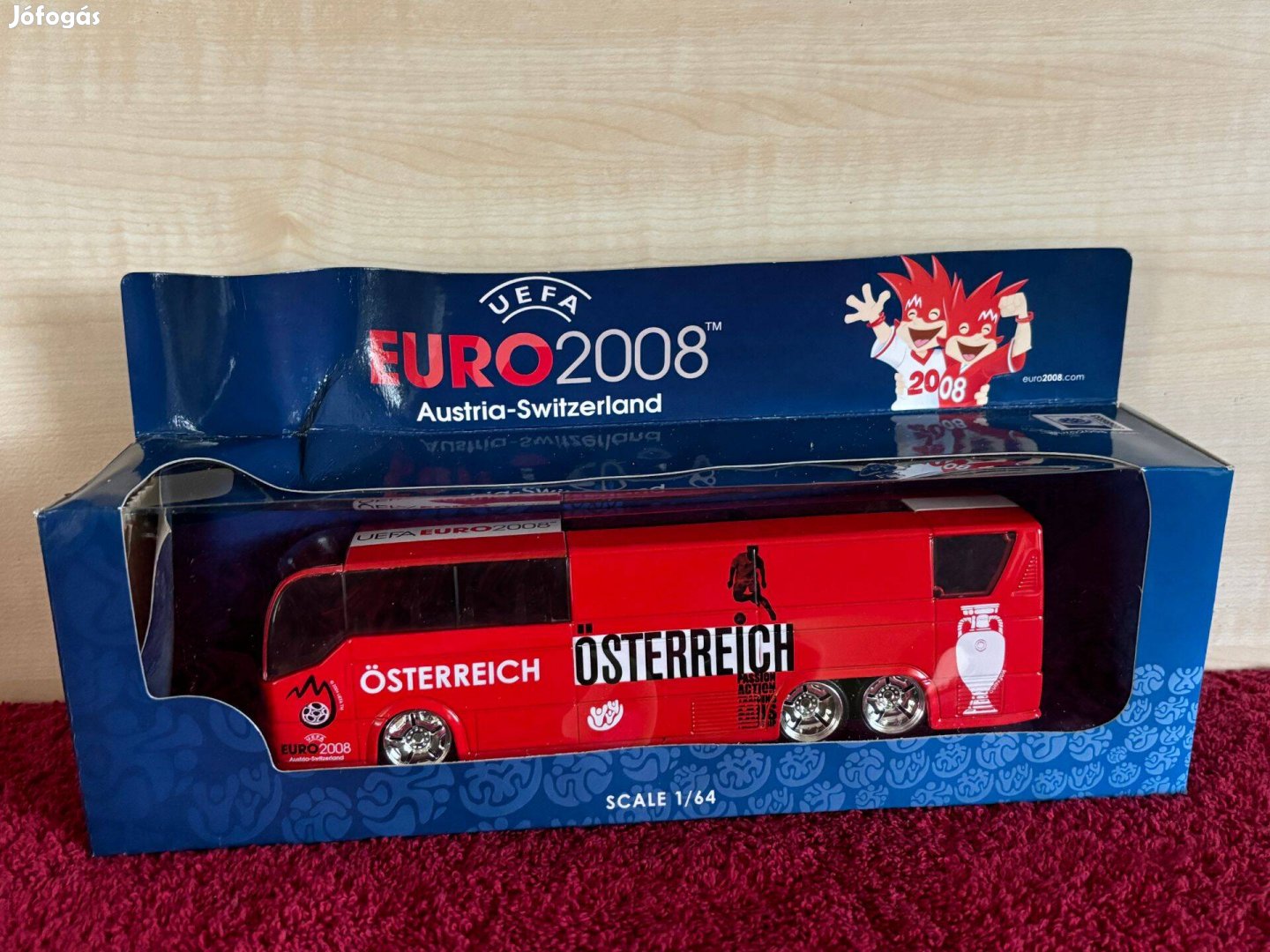 UEFA EURO2008 busz, játék,gyűjtői darab