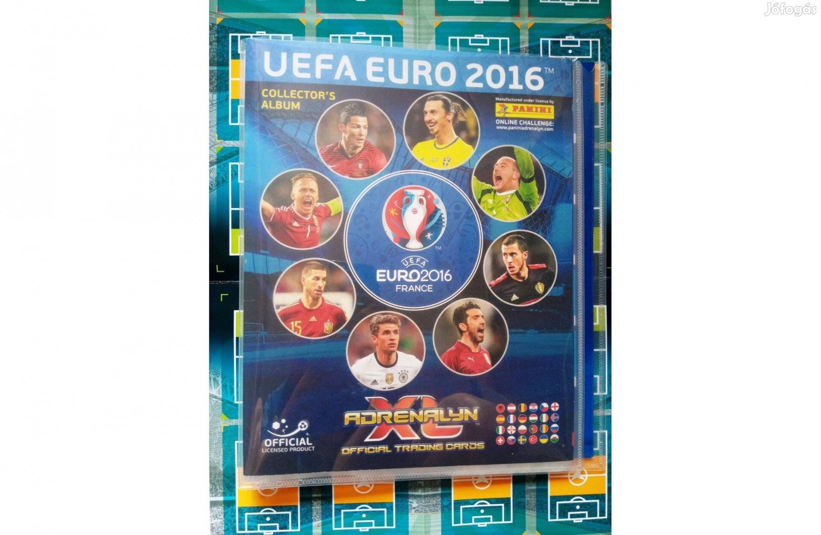 UEFA EURO 2016 Adrenalyn kártyagyűjtő album Magyarország sorral
