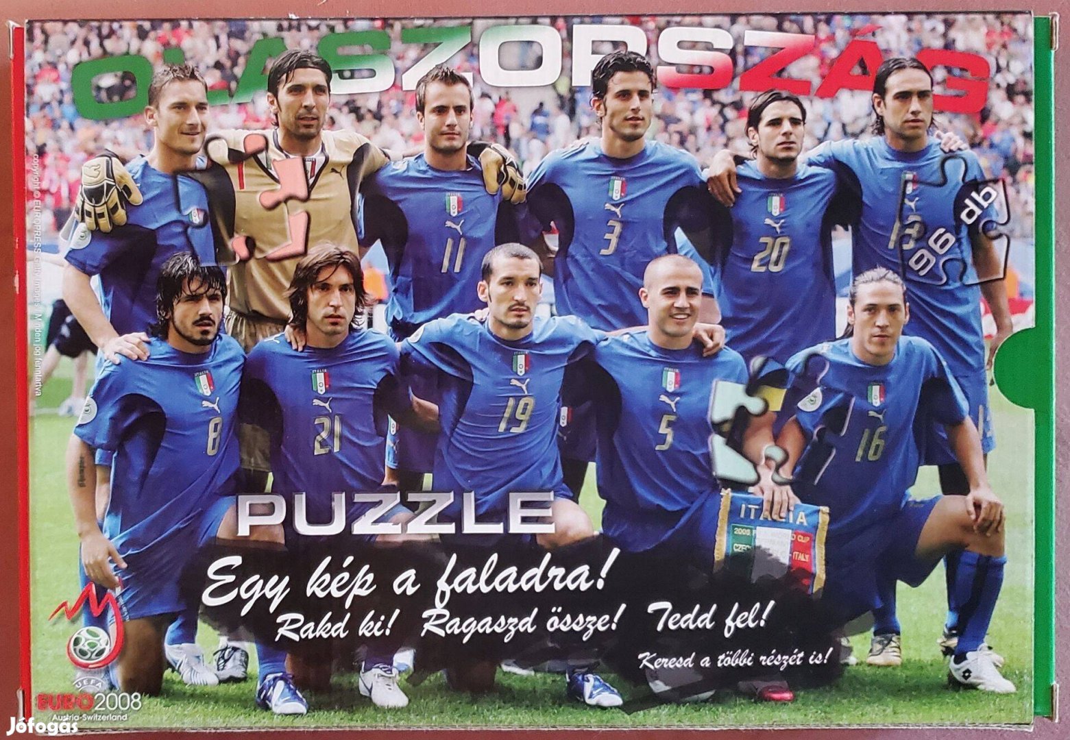 UEFA Euro2008 Olaszország labdarúgó válogatott 96 db-os puzzle