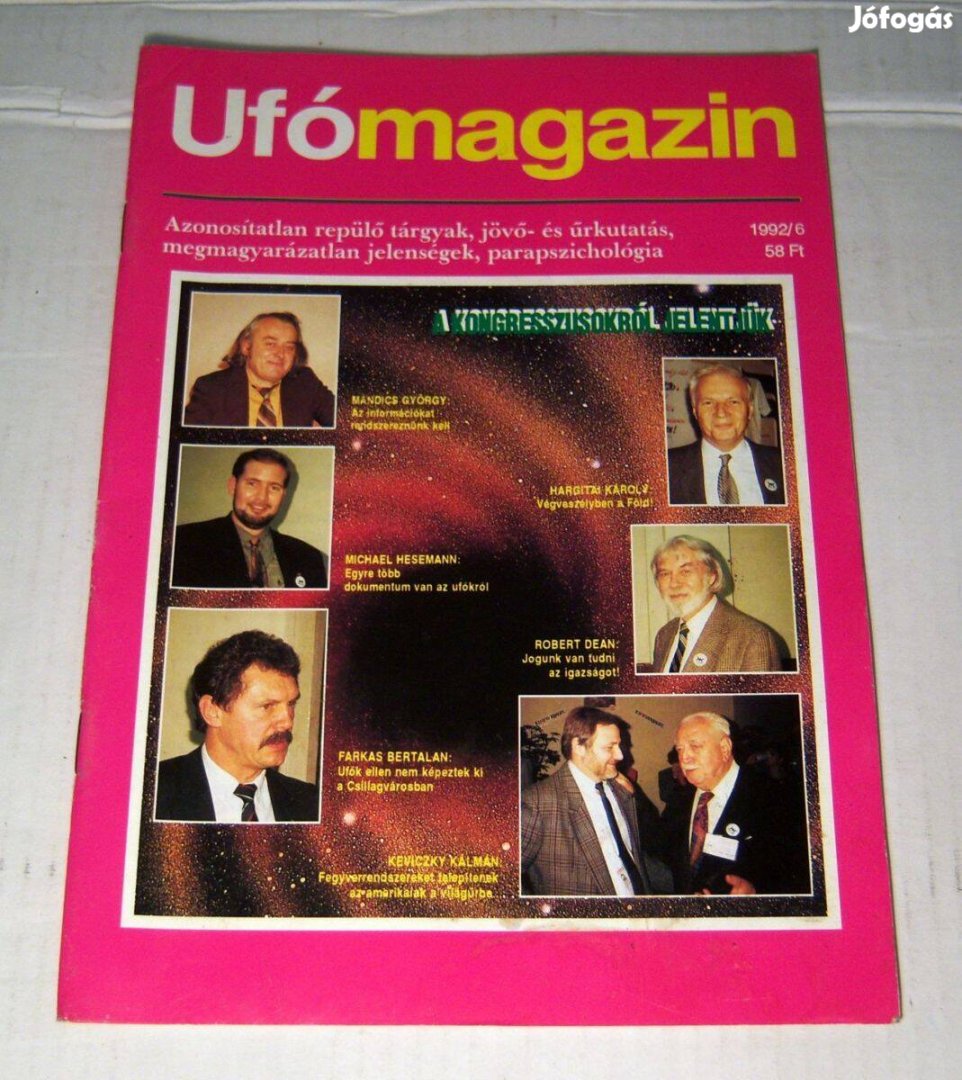 UFO Magazin 1992/6 November (15.szám) 4kép+tartalom