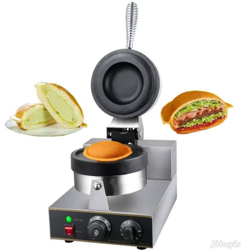 UFO gofri hamburger sütő gép profi 1300W Gasztrocenter.hu