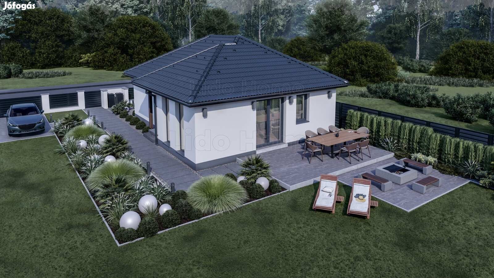 ÚJ ÉPÍTÉSŰ TÉGLA CSALÁDI HÁZ ELADÓ Polgárdin!