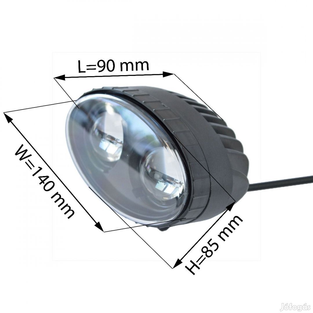 ÚJ kék pont munkavédelmi targonca lámpa 10-48 V, 10 W