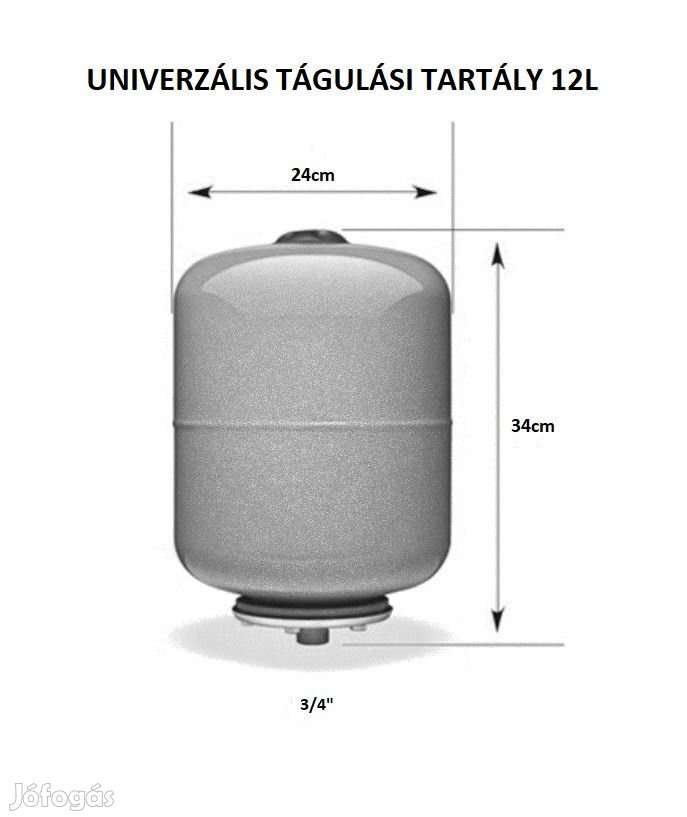 UNIVERZÁLIS TÁGULÁSI TARTÁLY 12L