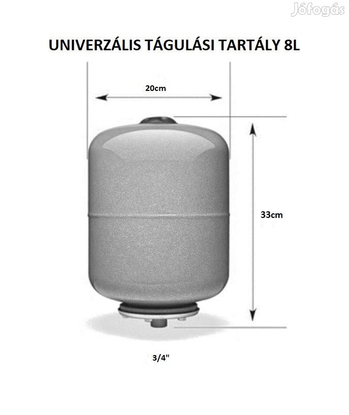 UNIVERZÁLIS TÁGULÁSI TARTÁLY 8L